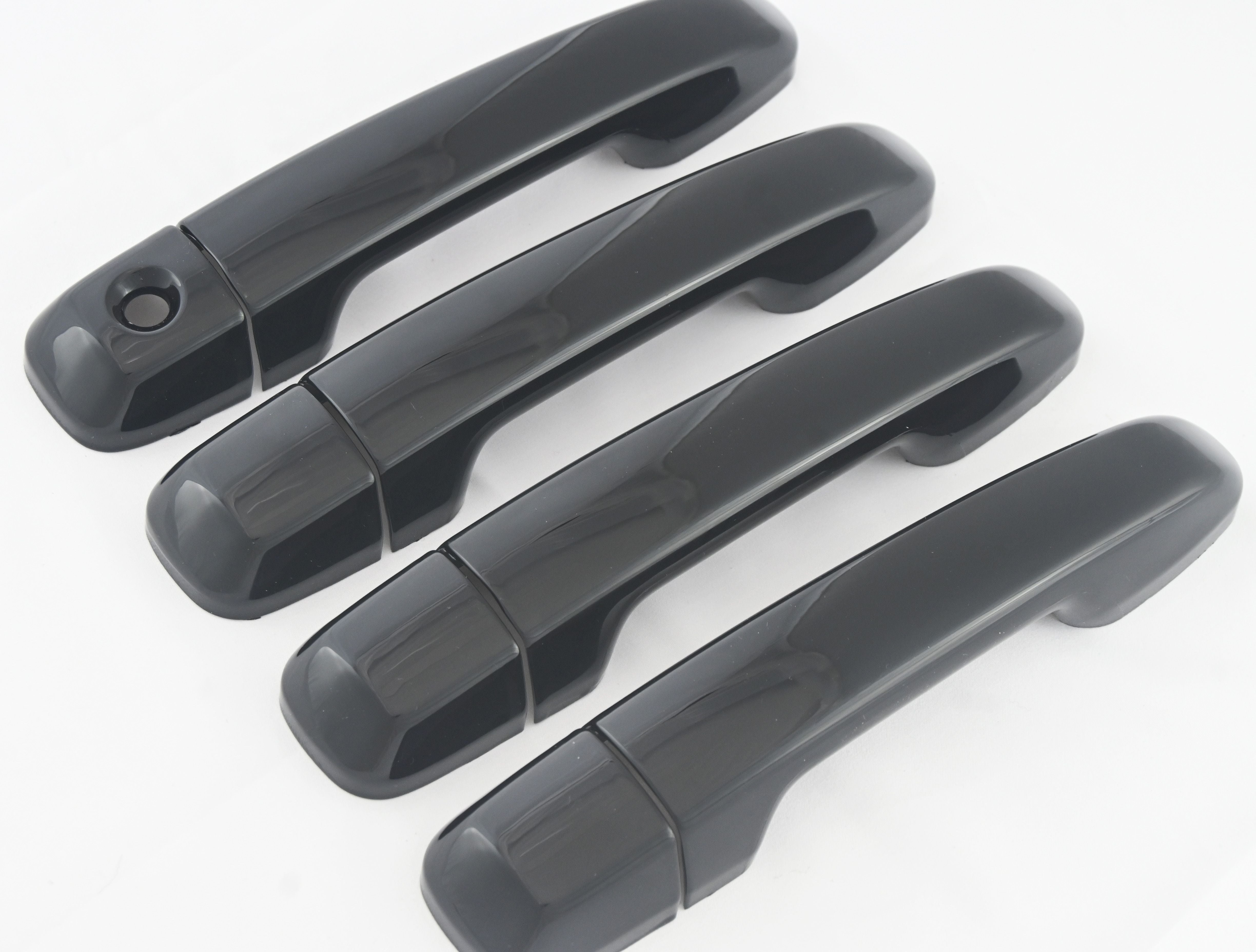 DH6312BLK 10-22 Toyota 4Runner Does not fit Limited Works over Keyless Sensors 8 PCS Gloss Black Snap-on W/Tape Door Handle Cover