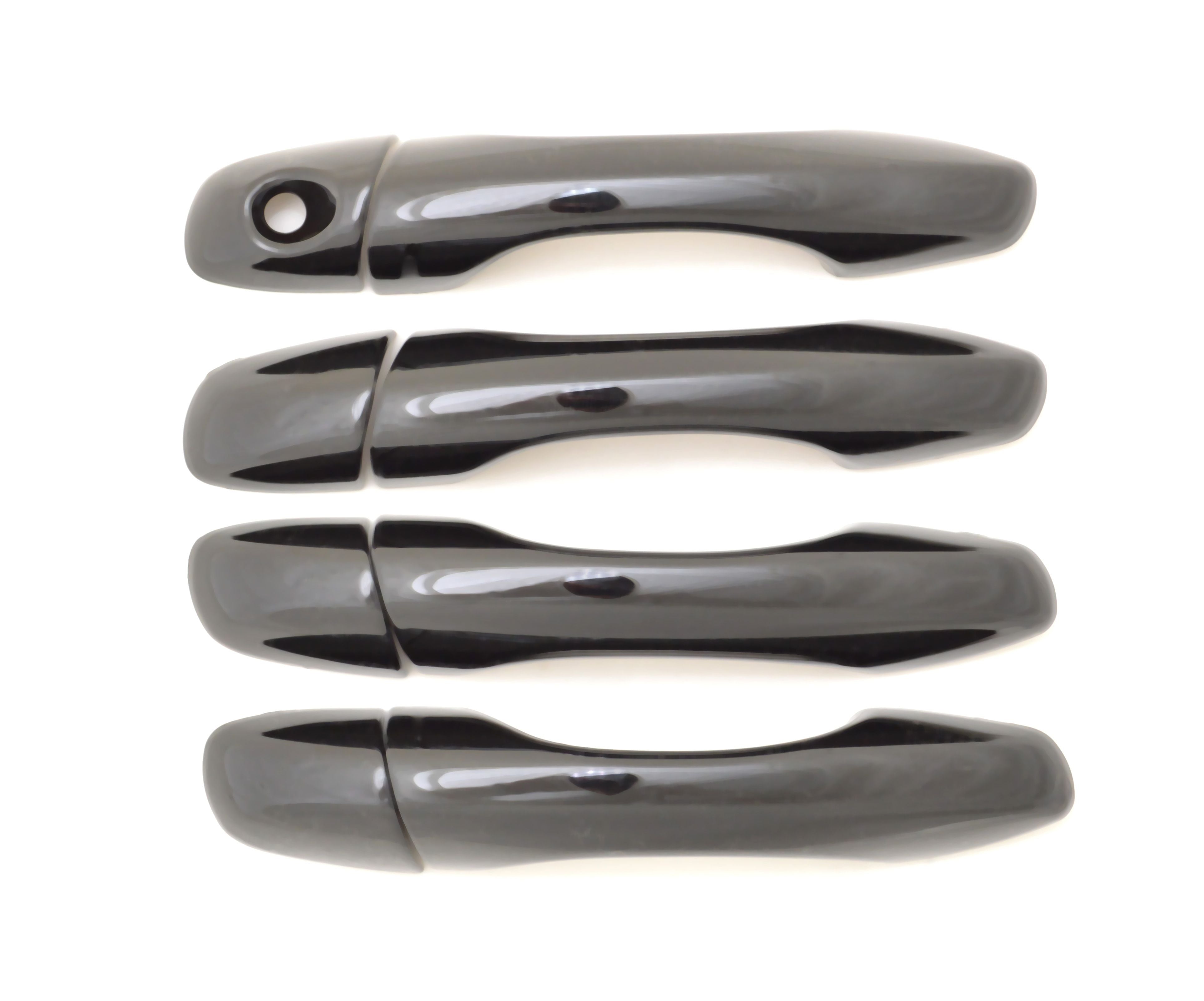 DH6317BLK 16-20 Kia Sorento No Smart Key 8 PCS Gloss Black Snap-on W/Tape Door Handle Cover