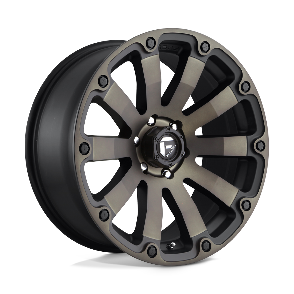 Fuel Diesel D598 Matte Black Double Dark Tint wheel, universal fit
