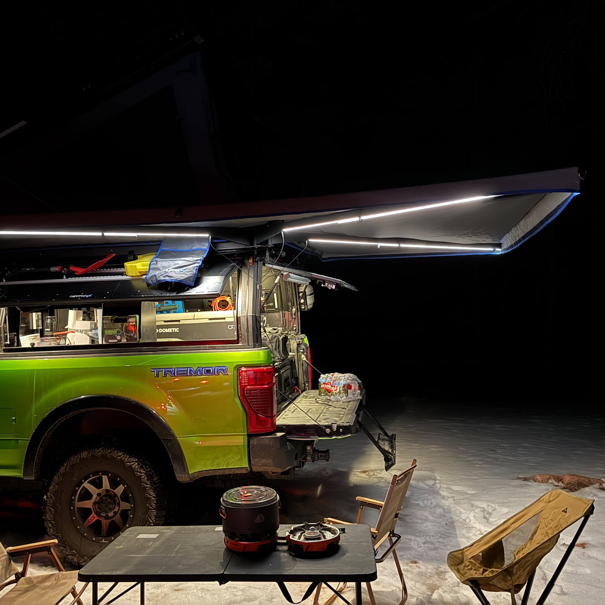 Dirtbox Overland Freestanding 270 Degree Awning for trucks, universal fit