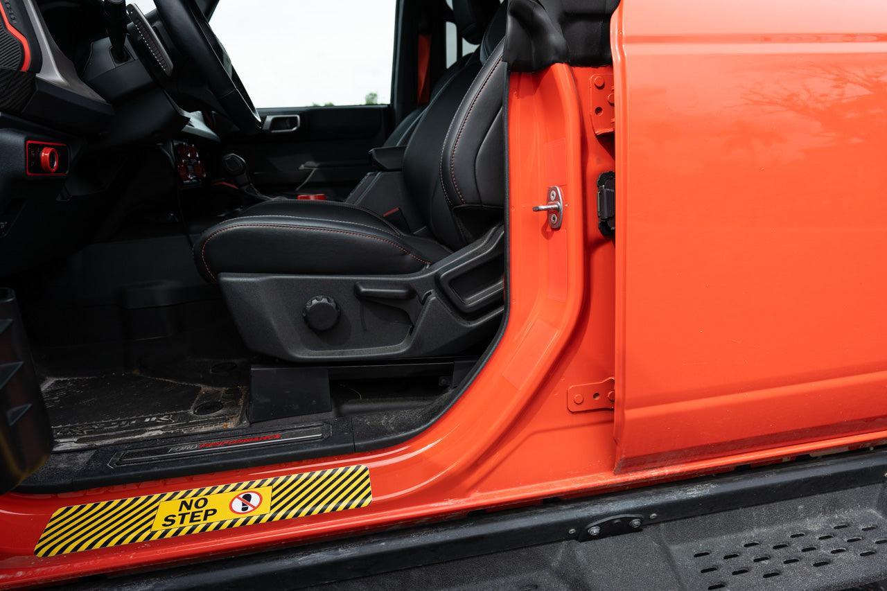 Door Jamb Sticker Cover Up Kit (Printed Series) - 2021-2023 Bronco