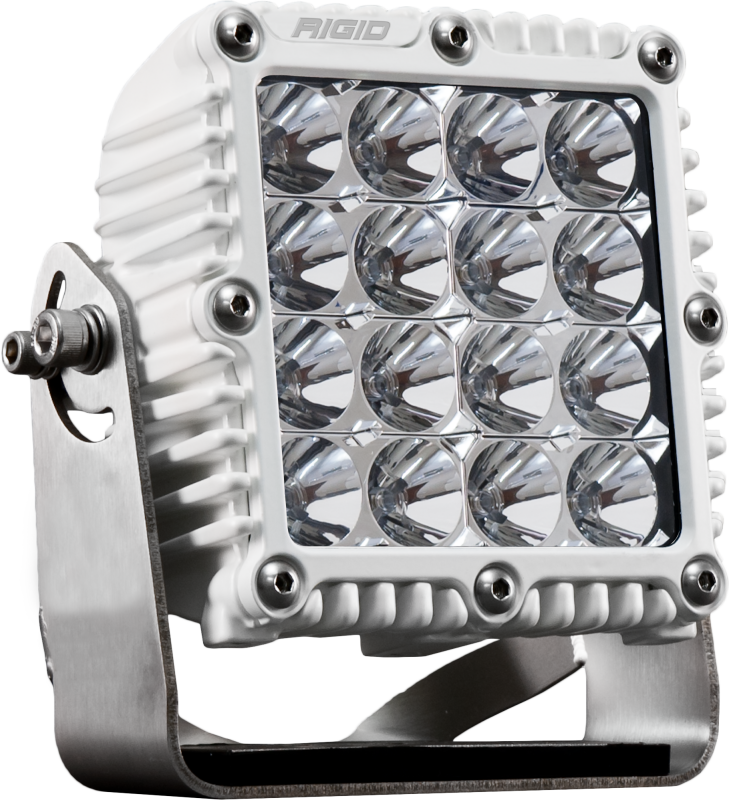 RIGID Q-Series PRO LED Light, Flood, White Housing, Single