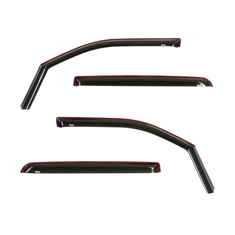Westin Wade In-Channel Wind Deflectors, 4-Piece, Smoke, fits Ram 1500