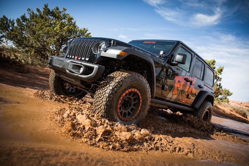 FOX 3.0 Factory Race Internal Bypass Rear Piggyback Shocks (3.5-4.5 in. Lift), fits Jeep Wrangler