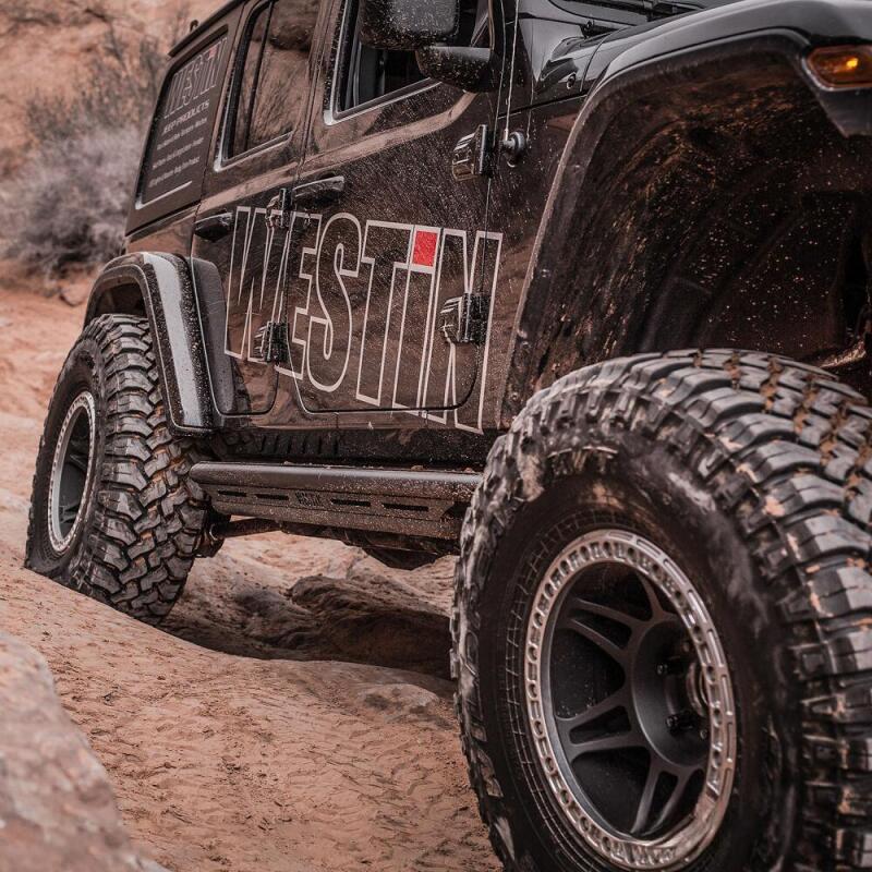 Westin Snyper Triple Tube Rock Rail Steps, 4-Door, fits Jeep Wrangler