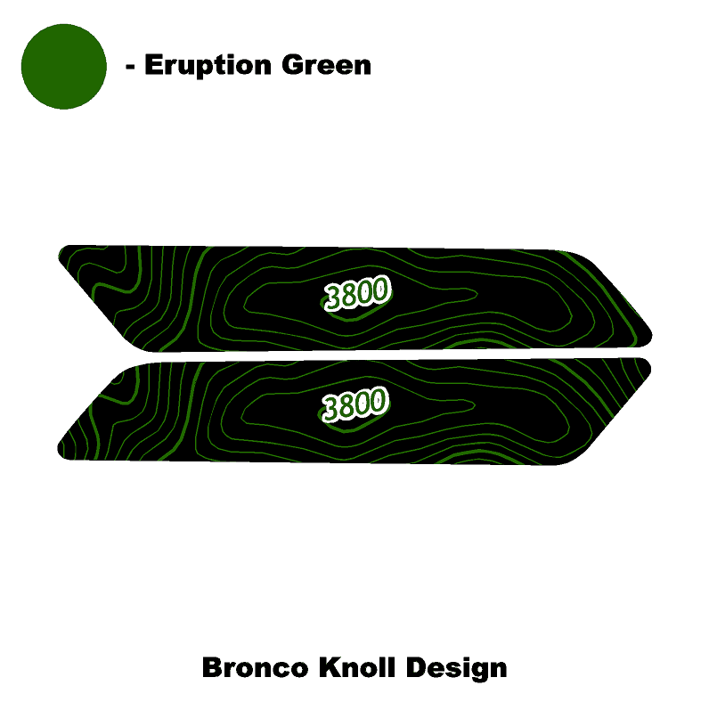 Topo Interior Front Door Grab Handle Overlay Kit (Printed + Laser Series) - 2021+ Bronco