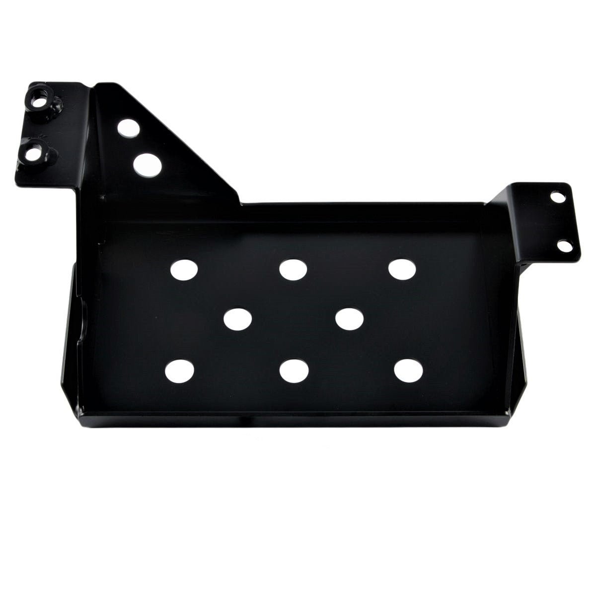 Black steel EVAP skid plate with ventilation holes for Jeep Wrangler JK 2007-2011