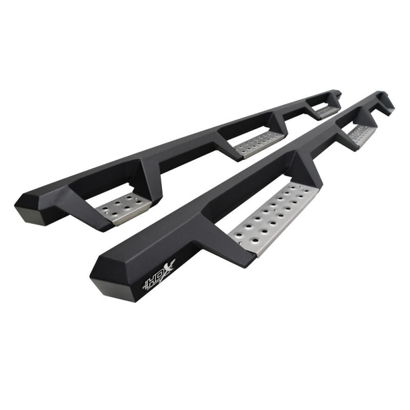 Westin HDX Stainless Drop Wheel-to-Wheel Nerf Step Bars, Textured Black, fits Chevy Silverado HD 2500/3500