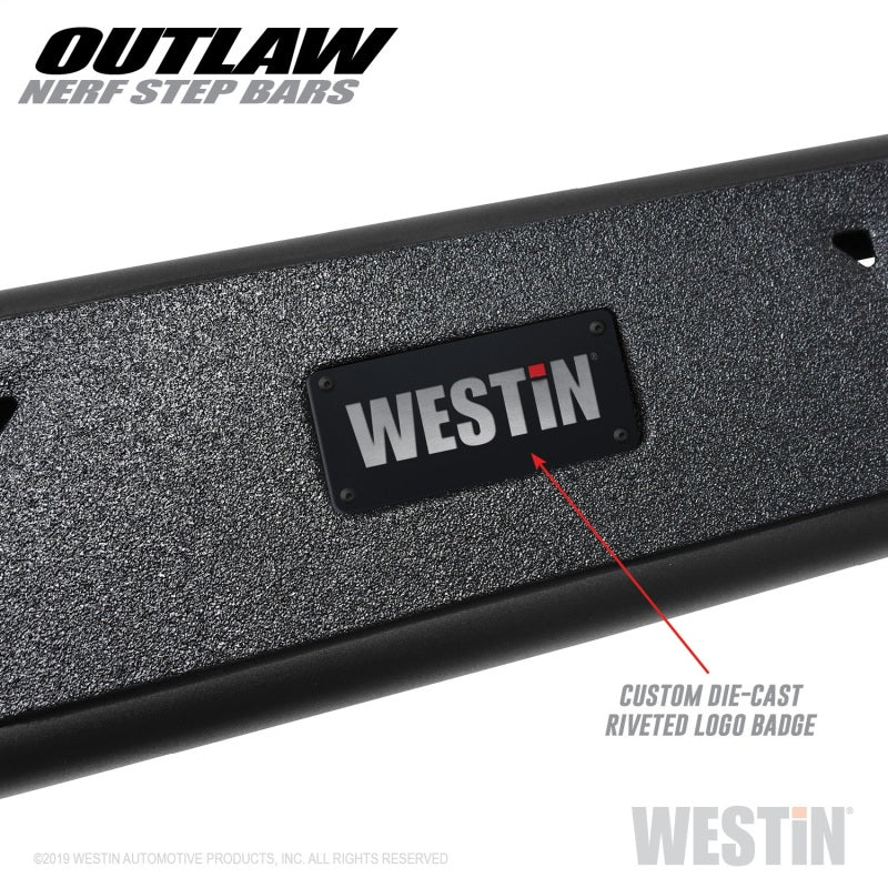 Westin Outlaw Nerf Step Bars, Crew Cab, fits Ram 1500