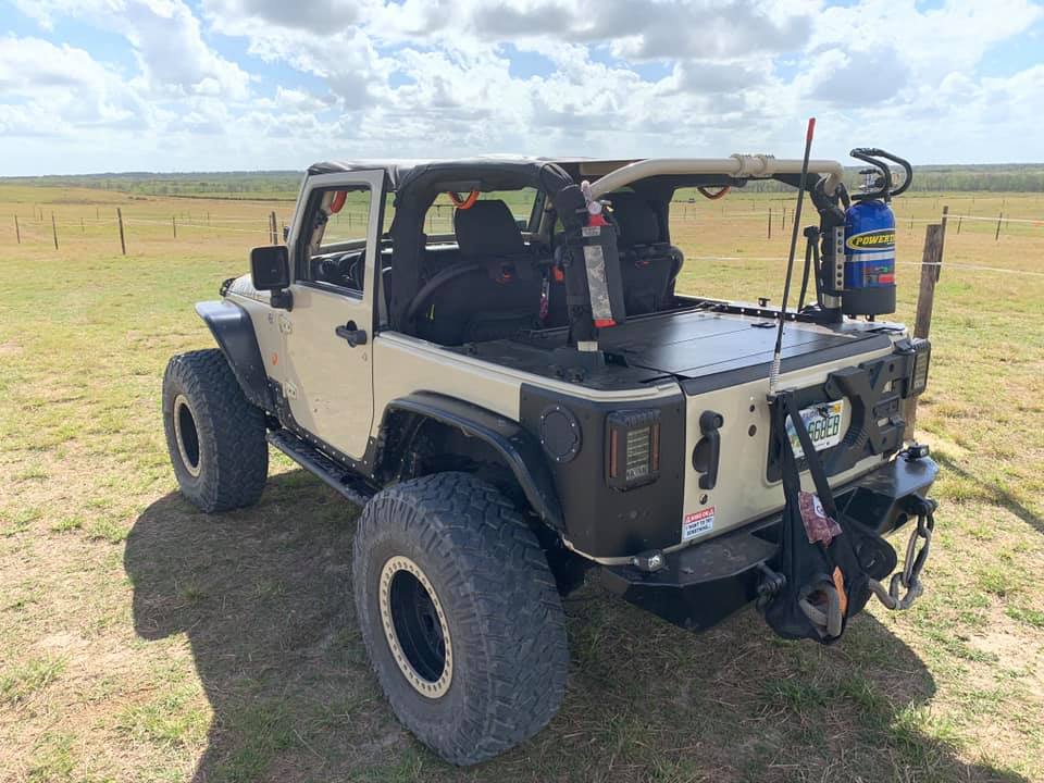 Diabolical Inc Slipstream security enclosure in a Jeep Wrangler JK 2-door