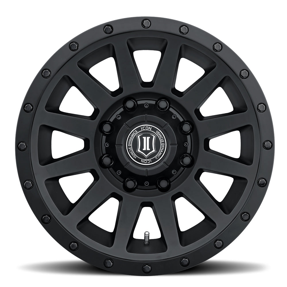 ICON Alloys Compression HD, Double Black, 18 x 9 / 8 x 170, 6mm Offset, 5.25" BS