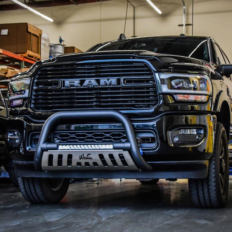 Westin Ultimate LED Bull Bar, Textured Black, fits Ram 2500/3500