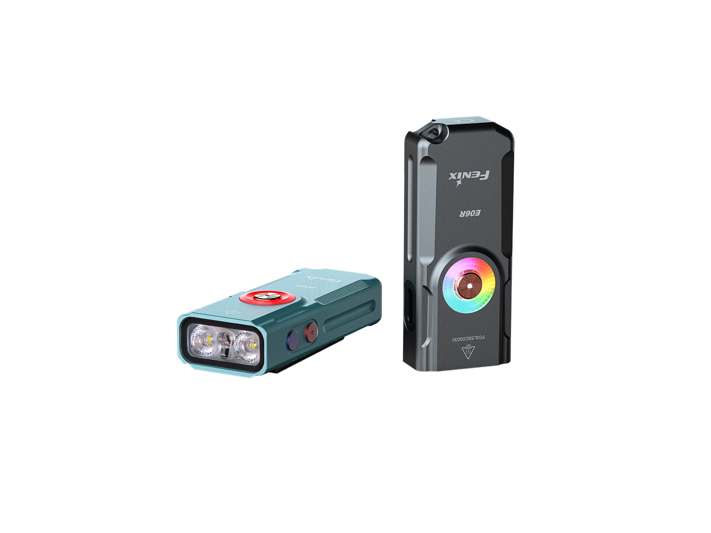 Fenix E06R Keychain Light with White, UV, and Red Laser Lights