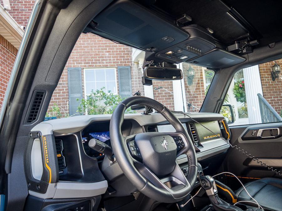 American Flag Sun Visor Warning Overlays - 2024+ Land Cruiser