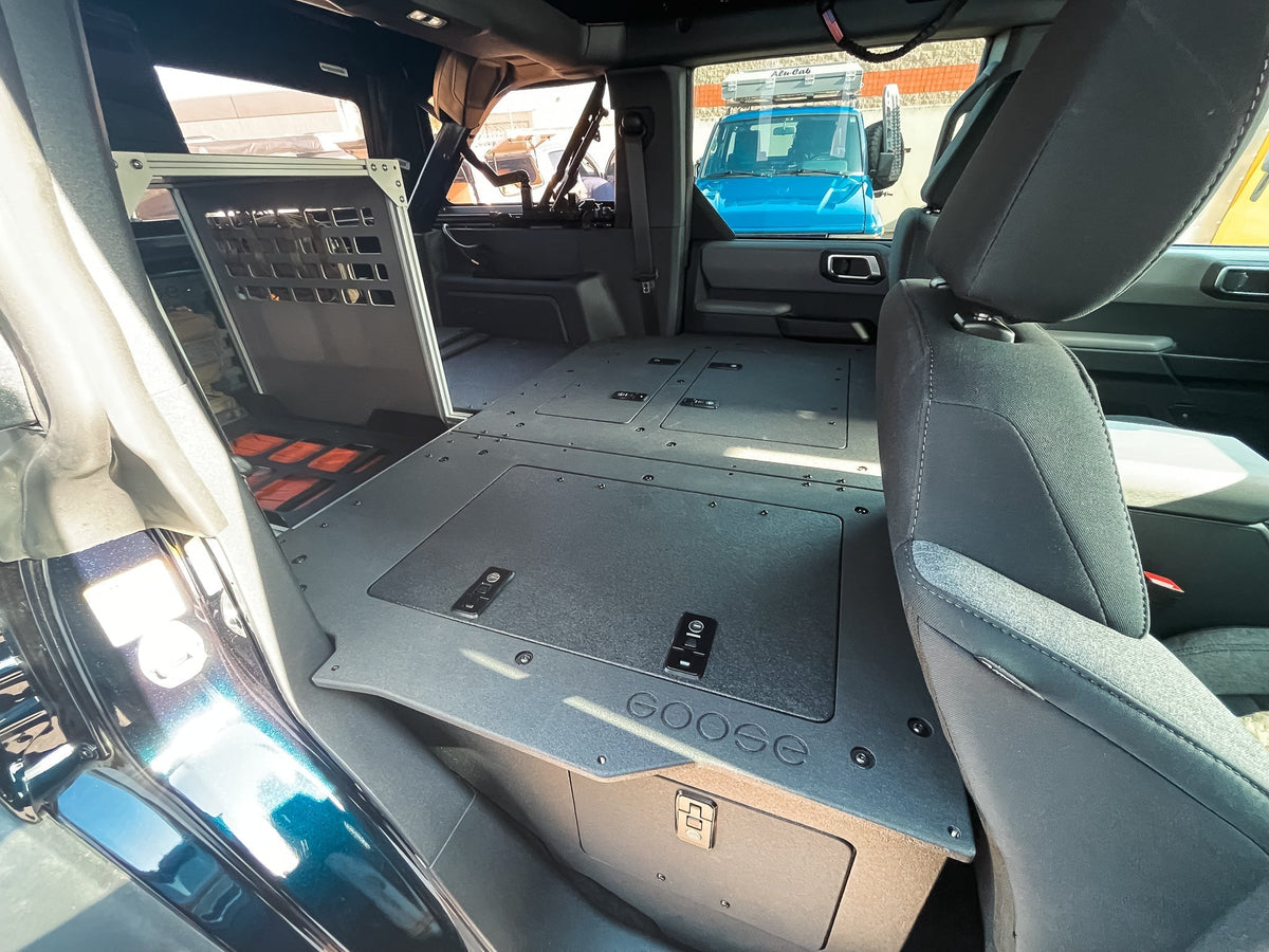 Ford Bronco 2021-Present 6 Gen. 4 Door - Second Row Seat Delete Plate System - Module Height – view 3