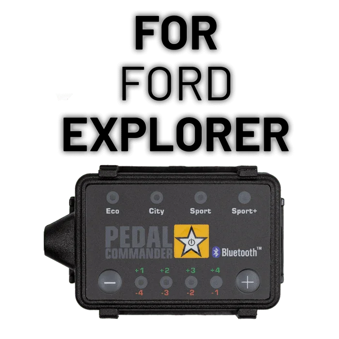 Pedal Commander throttle response controller for Ford Explorer, modes Eco City Sport Sport Plus