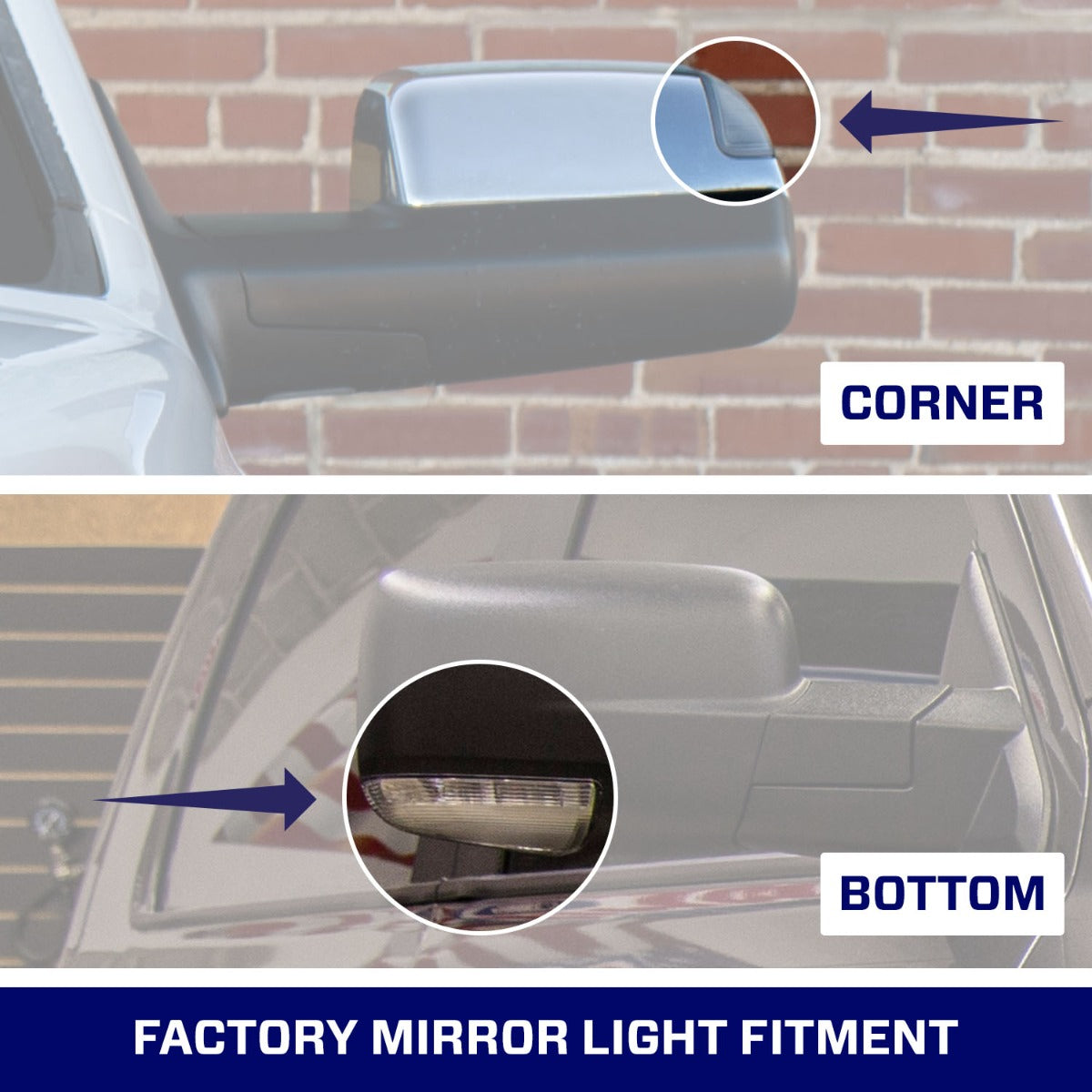 Form Lighting LED mirror lights for 2010-2018 Ram 2500/3500
