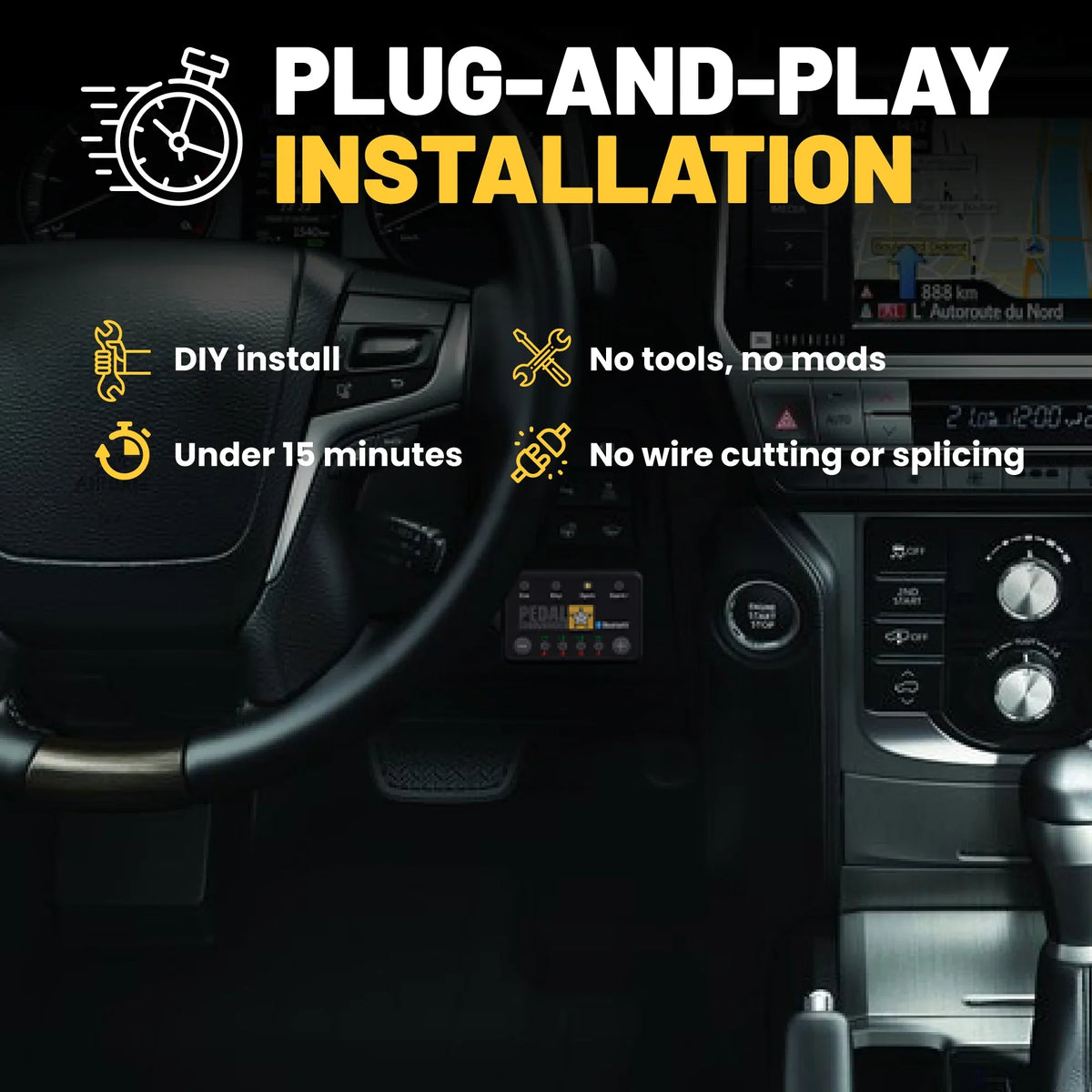 Pedal Commander throttle response controller for Toyota Land Cruiser