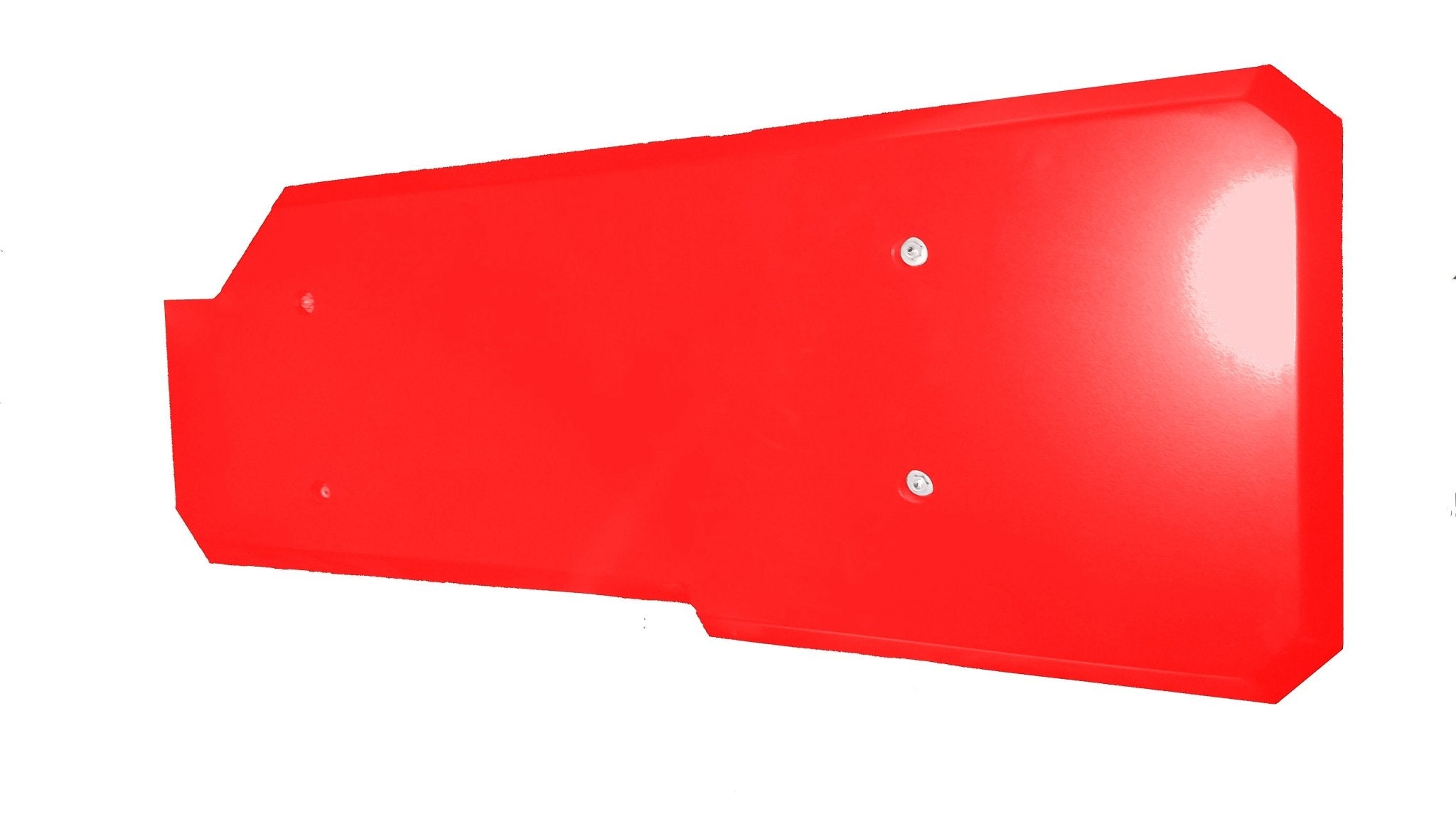 Red aluminum gas tank skid plate for Toyota Sequoia, off-road vehicle protection