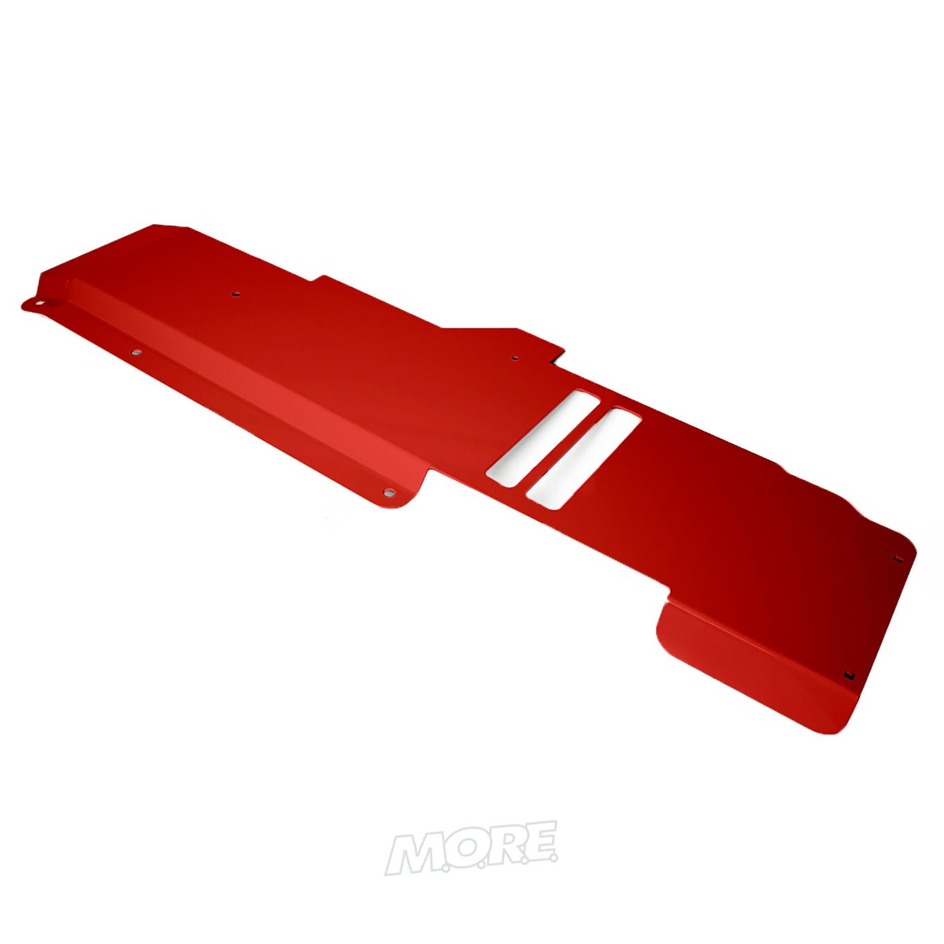 Red gas tank skid plate for Jeep Wrangler JL 2-door, heavy-duty off-road protection