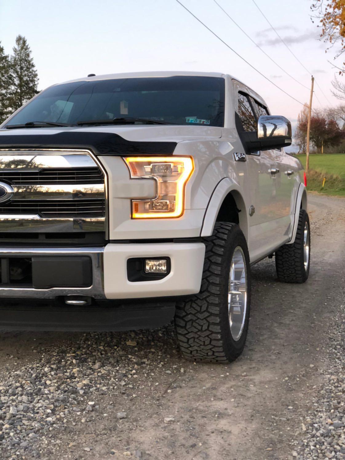 2015-2017 F-150 Front BumperShellz (Side Covers ONLY) - Chrome Delete Bumper Caps
