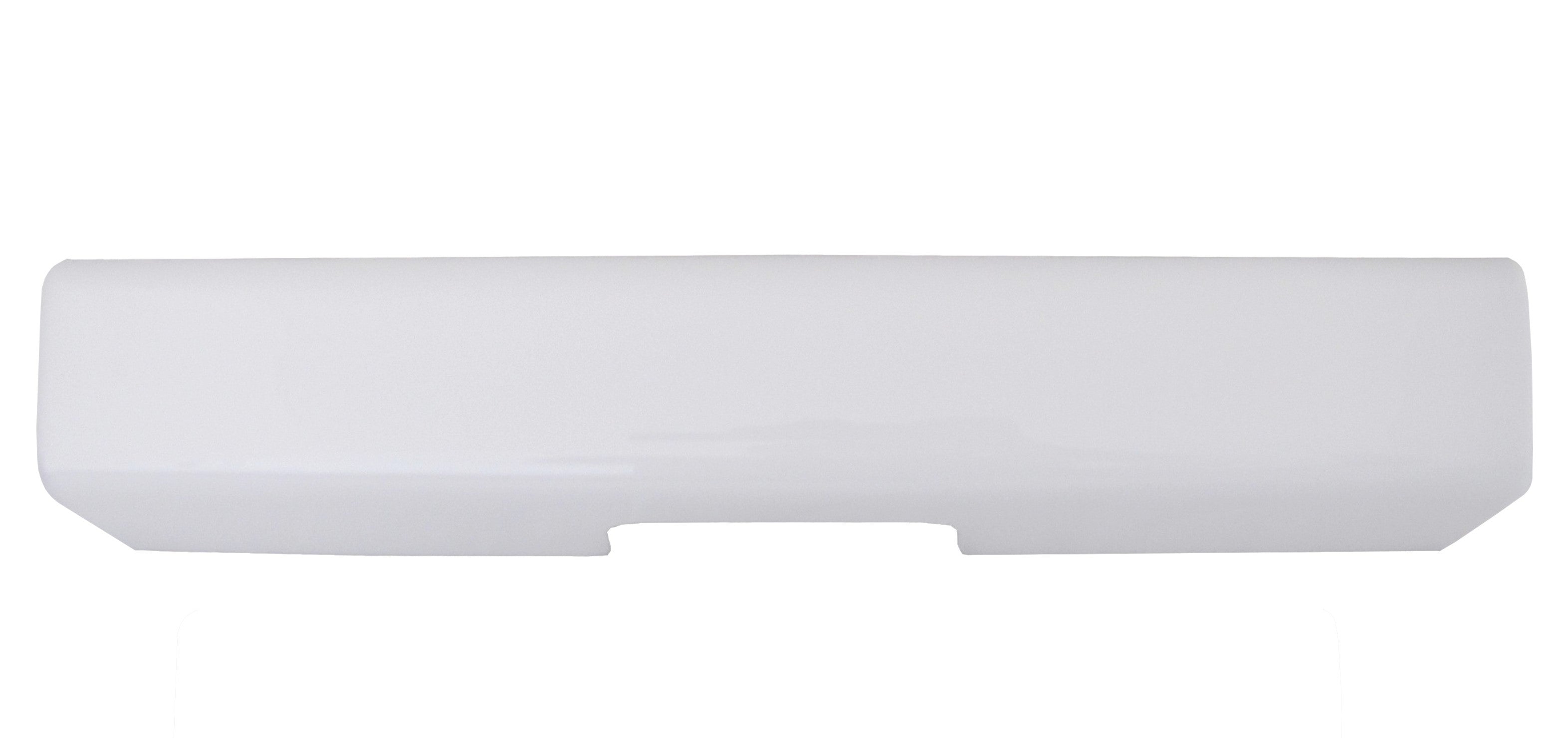 2009-2018 RAM Truck Trailer Hitch Guard Gloss White chrome delete