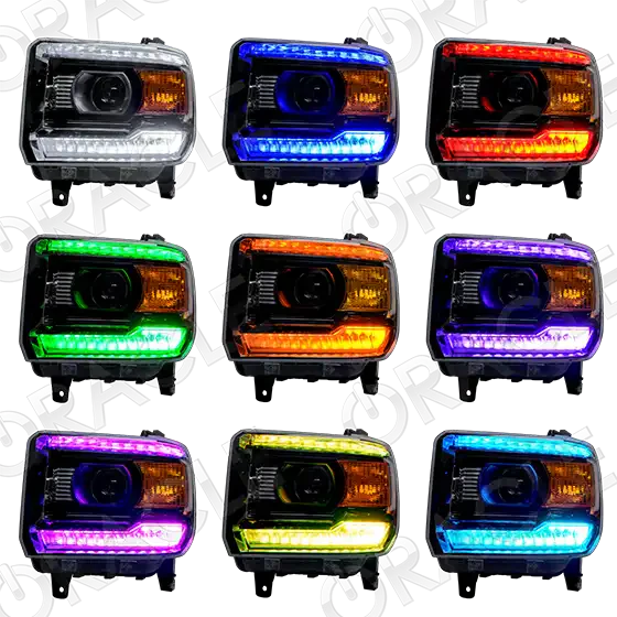 ORACLE Lighting 2014-2015 GMC Sierra ColorSHIFT Headlight DRL Upgrade Kit
