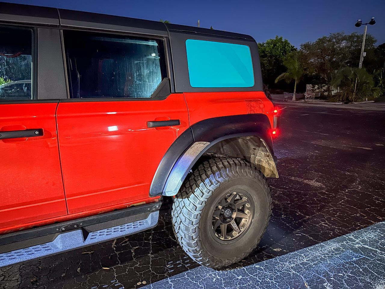 Hardtop Side Window Blackout Overlays - 2021+ Bronco 4 Door