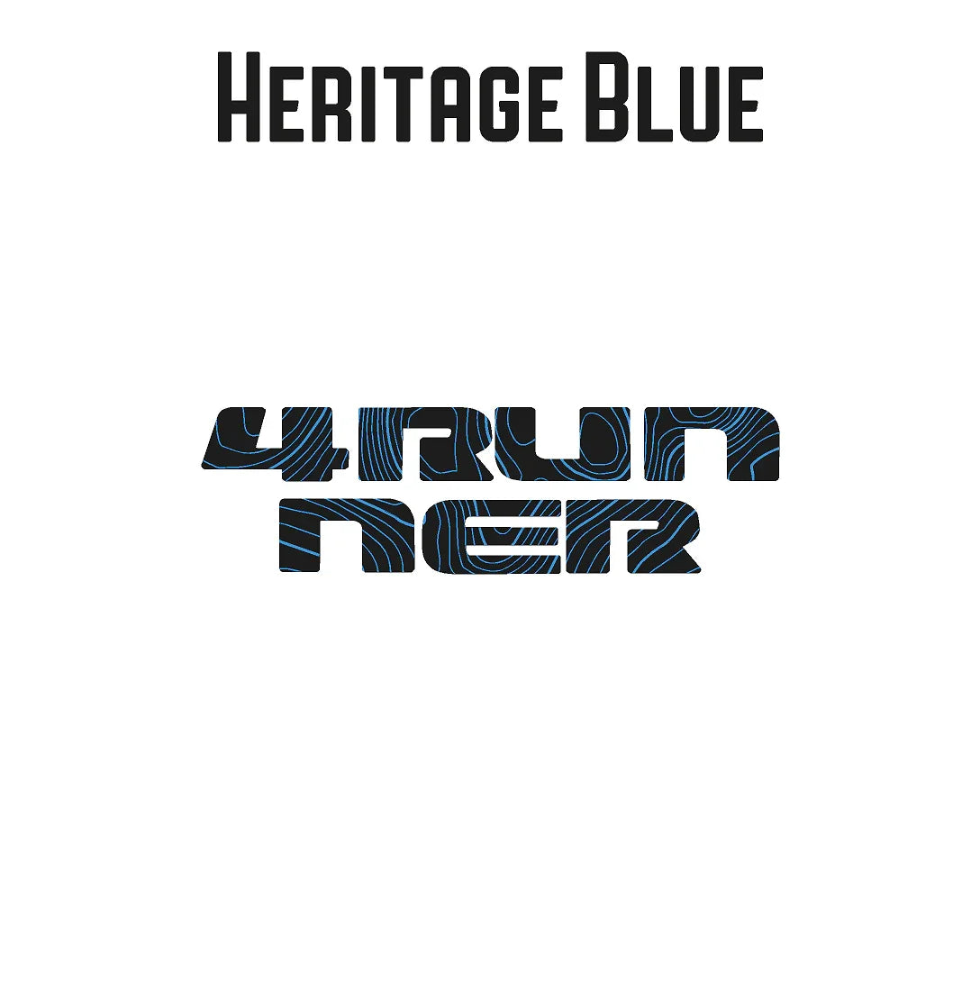 4RUNNER Topographic Rear Liftgate Emblem Overlays - 2025+ 4Runner