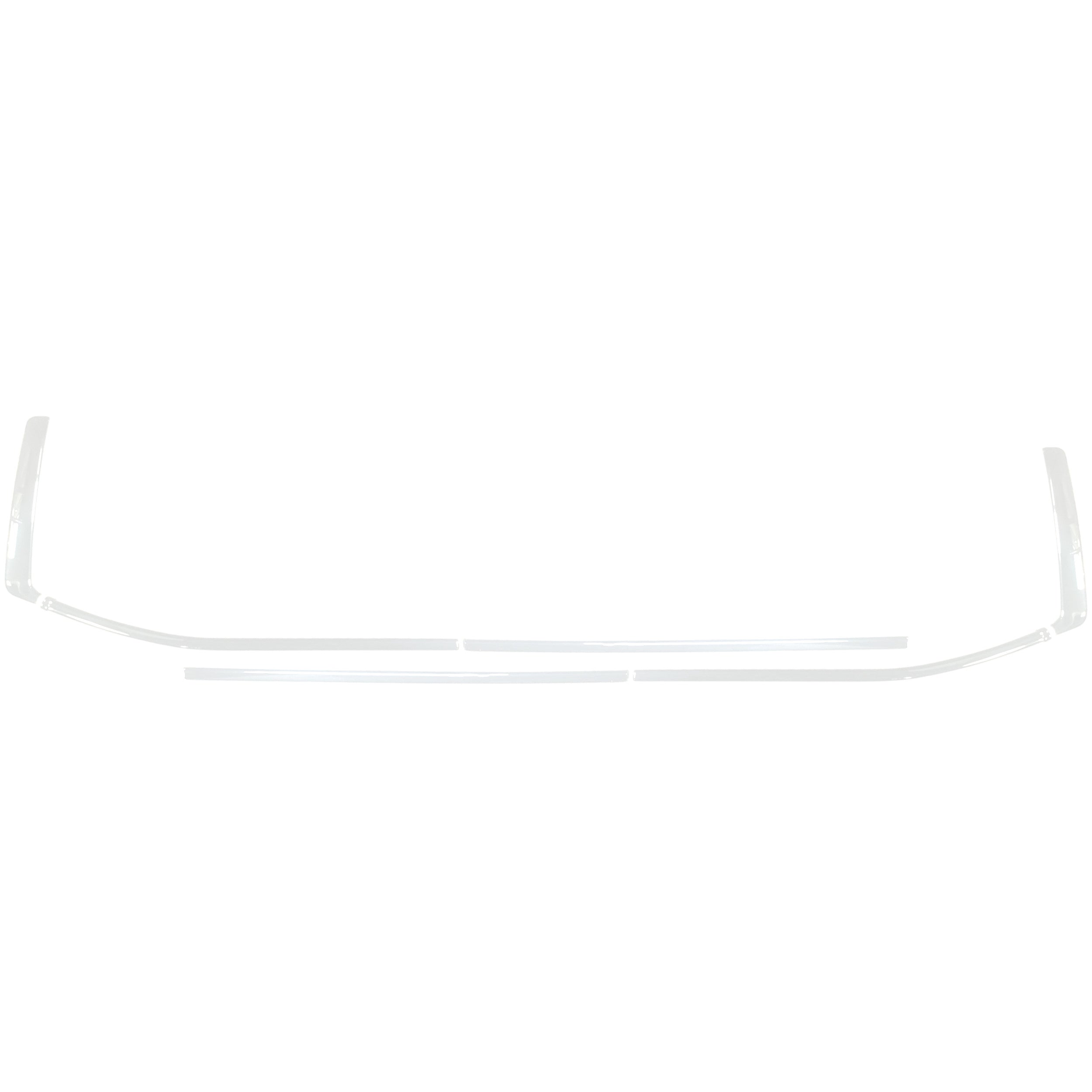 Gloss White Window Trim Kit for the Toyota Tundra in OEM Ice Cap