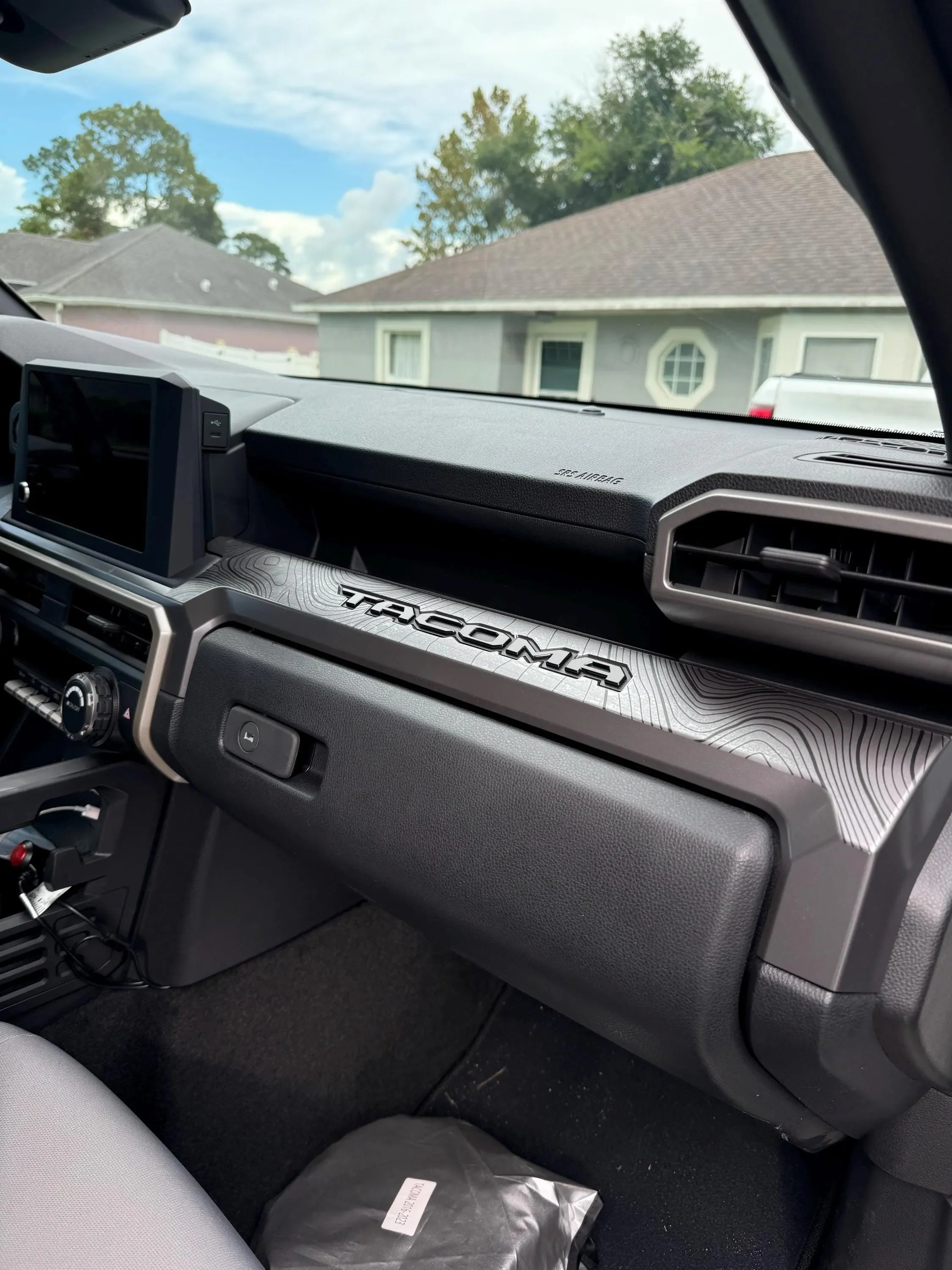 3 Piece Topographic Map Dash Overlays - 2024+ Tacoma