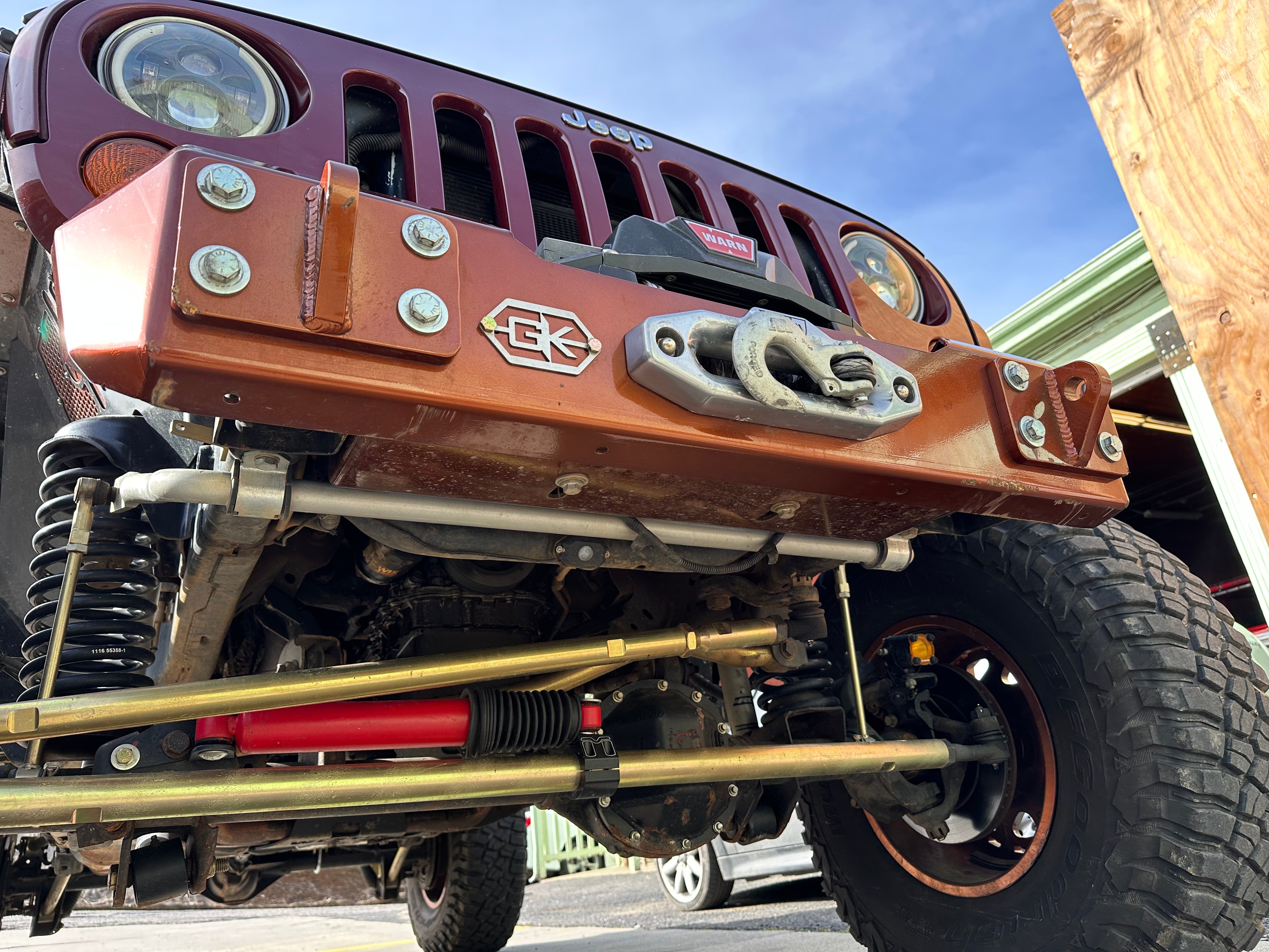 Front Gauntlet Series Stubby Bumper for Jeep JK Wrangler