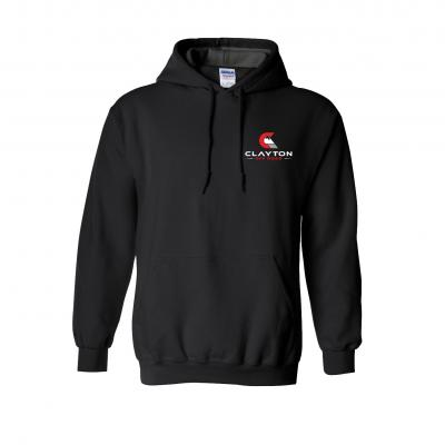 Clayton Off Road black classic hoodie, universal fit