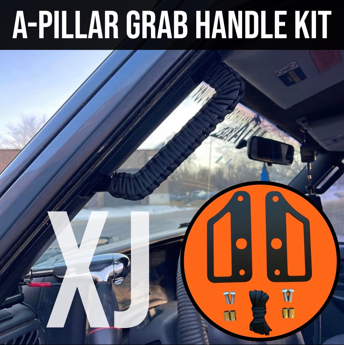 A Pillar Grab Handle Kit for Jeep XJ Cherokee