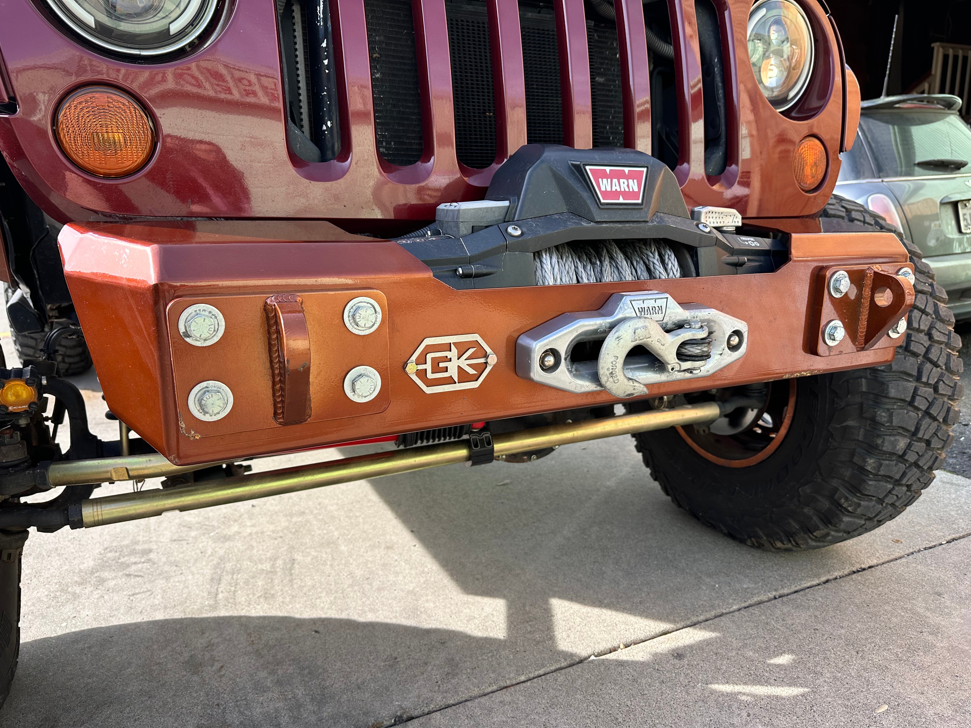 Front Gauntlet Series Stubby Bumper for Jeep JK Wrangler