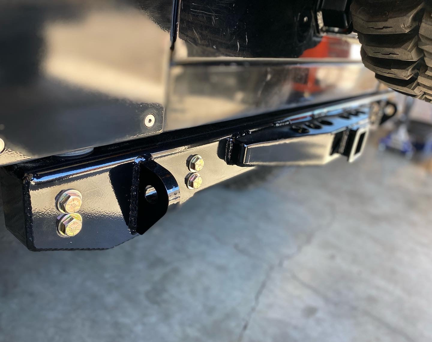 Rear Diamond Series Stubby Bumper for Jeep TJ Wrangler