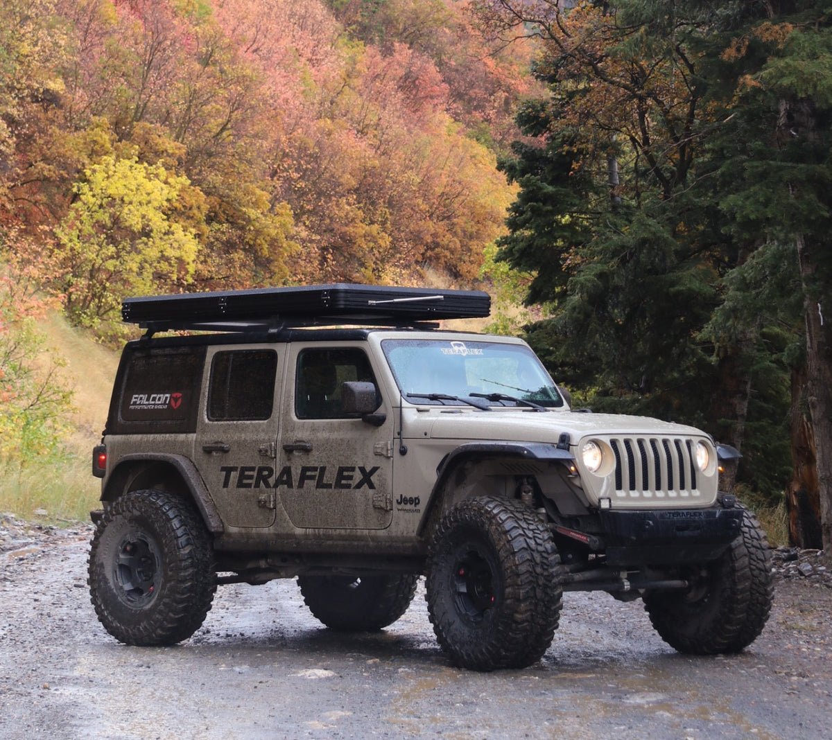 TeraFlex JL/JT/JK Roof Rack Cross Bar System – Drip Rail Mount