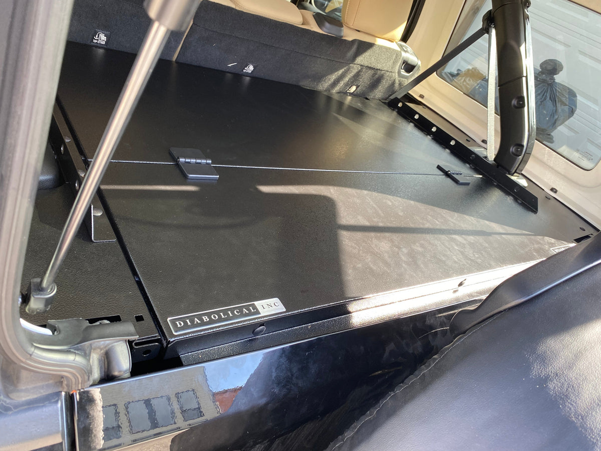 Diabolical Inc Slipstream for Jeep Wrangler JKU loaded with gear