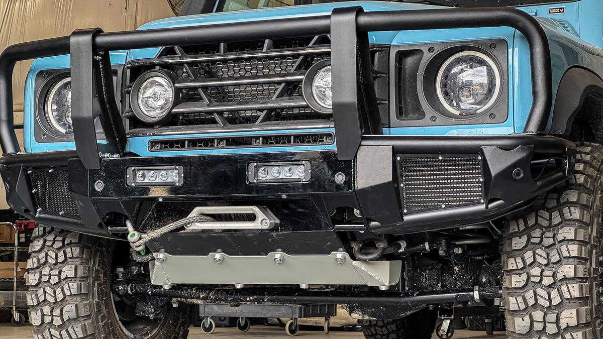 Dirtbox modular winch bumper and bullbar for INEOS Grenadier and Quartermaster
