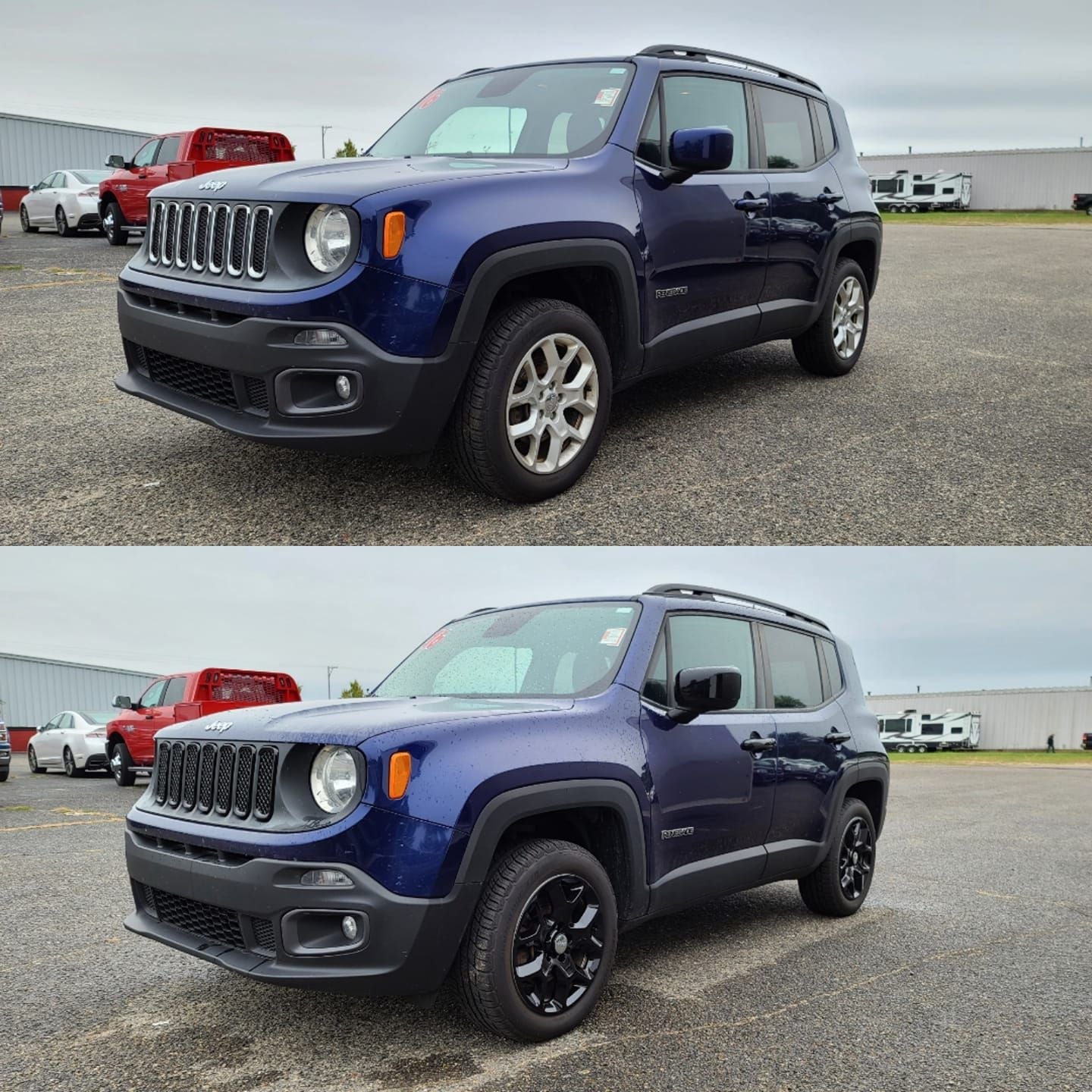 DH6272BLK 15-22 Jeep Renegade W/ or W/O Smart Key 10 PCS Gloss Black Tape-on Door Handle Cover