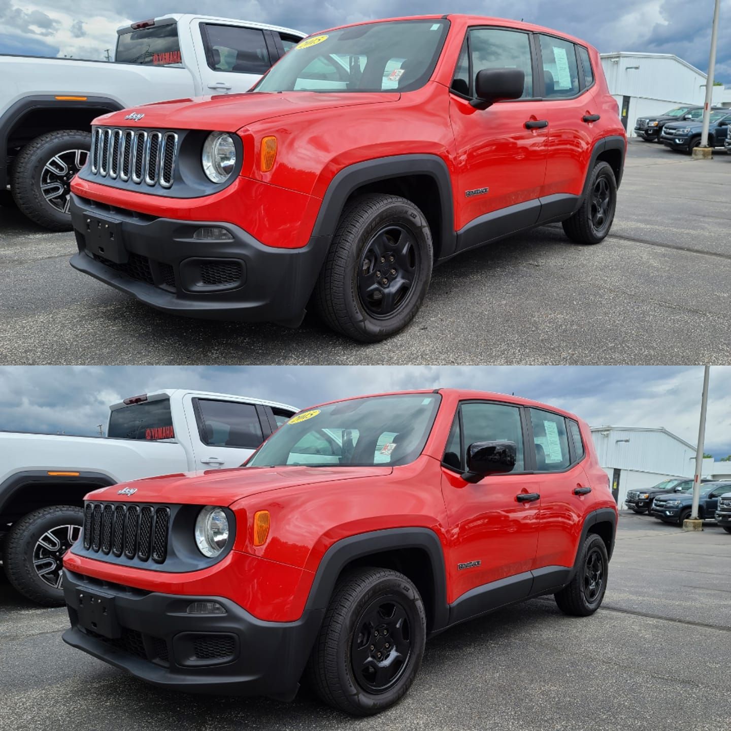 MC6269BLK 15-22 Jeep Renegade 2 PCS No Turn Signal Full Gloss Black Tape-on Mirror Cover