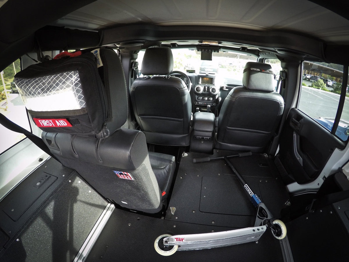 Jeep Wrangler 2007-2018 JKU 4 Door - Second Row Seat Delete Plate System – view 2