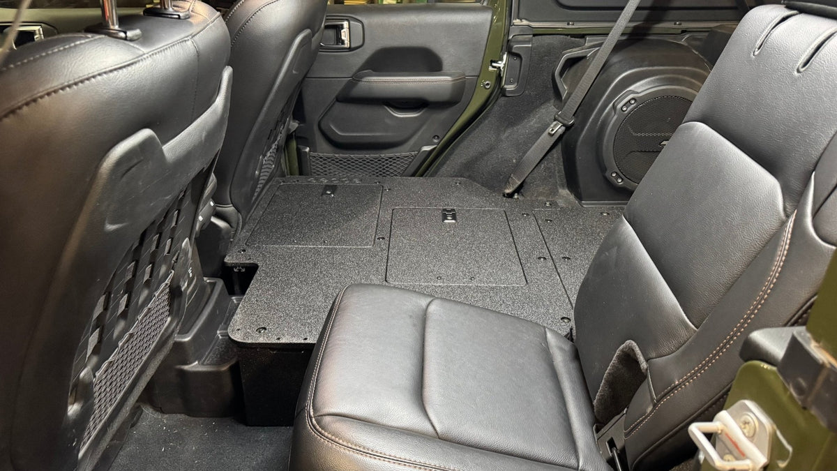 Jeep Wrangler 2024-Present JLU 4 Door - Second Row Seat Delete Plate System - V2 – view 8