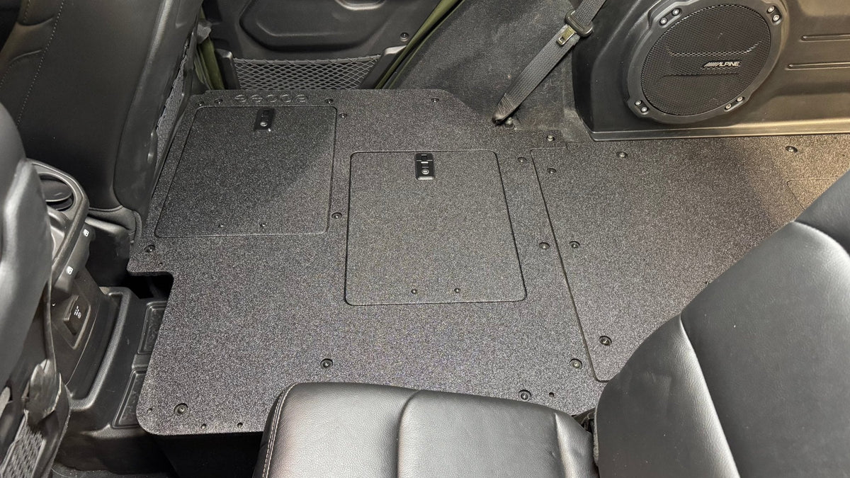 Jeep Wrangler 2024-Present JLU 4 Door - Second Row Seat Delete Plate System - V2 – view 11