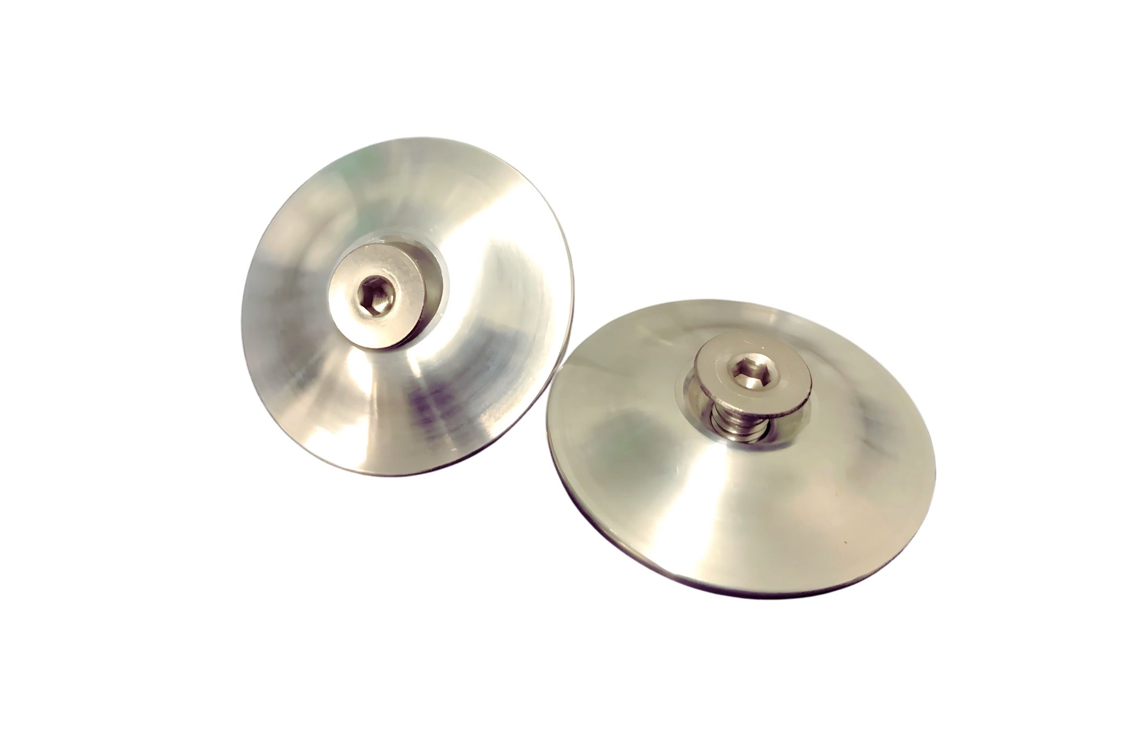Uncoated stainless steel Jeep bump stop delete pucks for off-road vehicle suspension