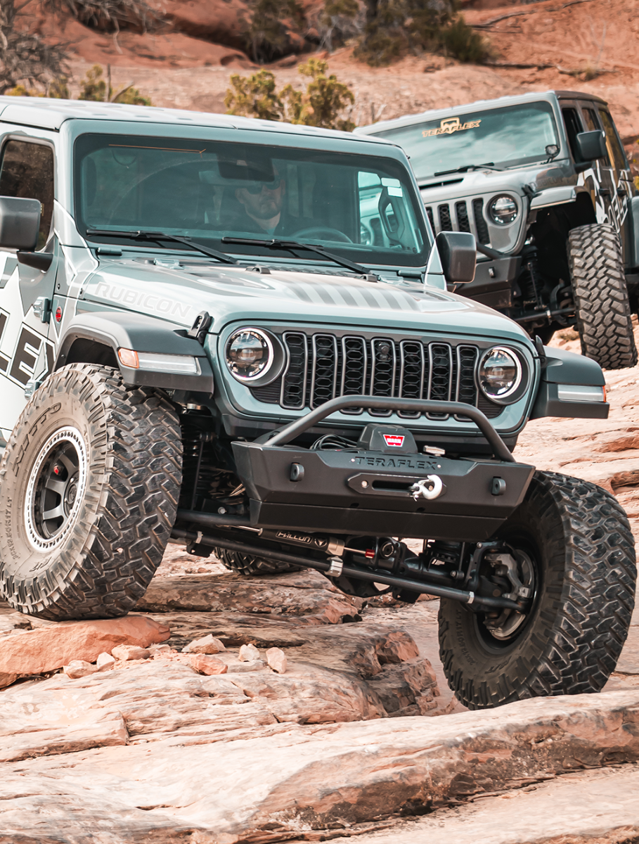 TeraFlex JL / JT / JK: 1.75" RockGuard Crest Front Bumper Hoop
