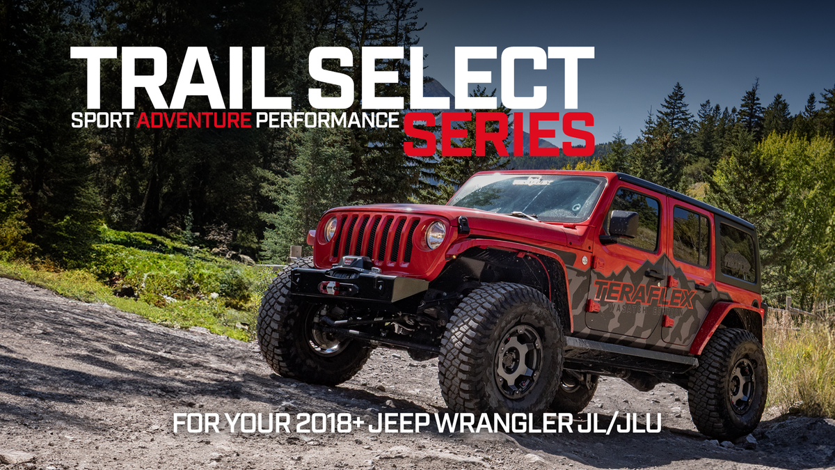 TeraFlex 2.5" Trail Select Adventure Kit W/ Falcon 2.1 Shocks JL Wrangler 2018-2026