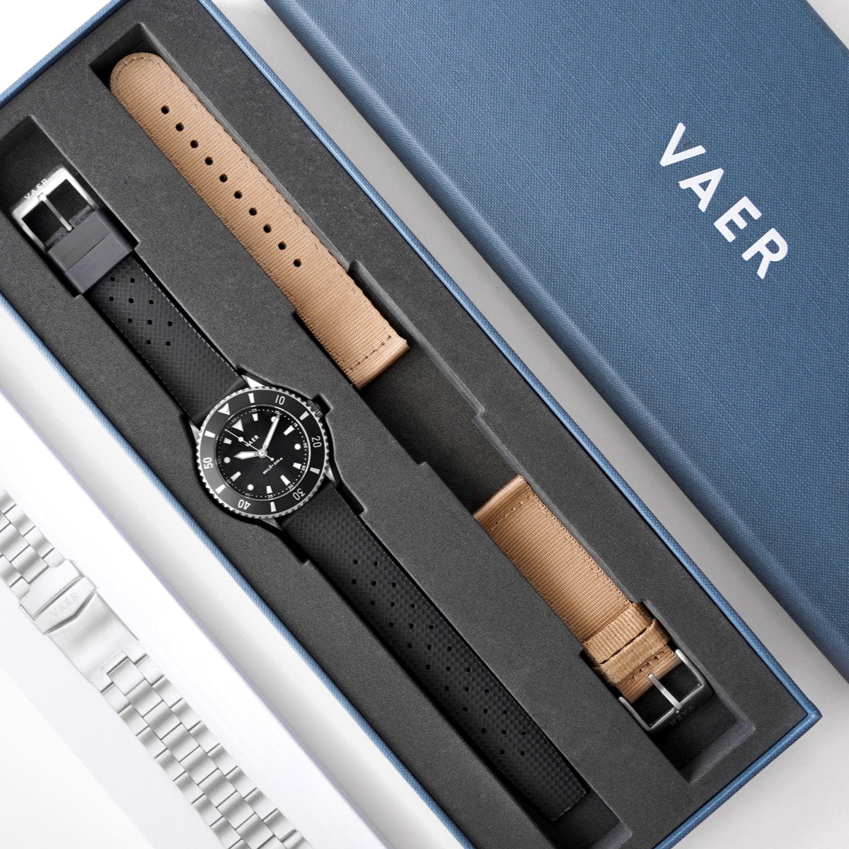 VAER DS4 Meridian Black Watch - Solar 38mm