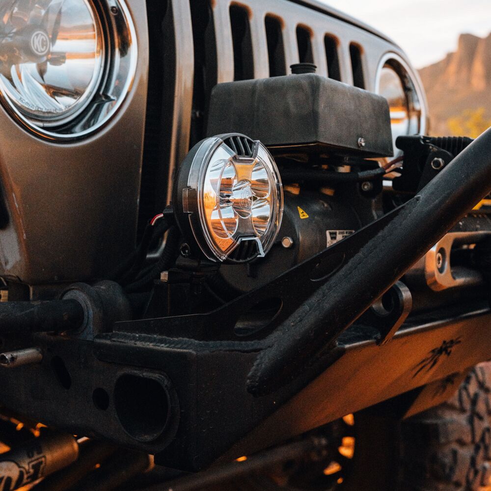 KC HiLiTES SlimLite 4" LED Light Shield - Clear