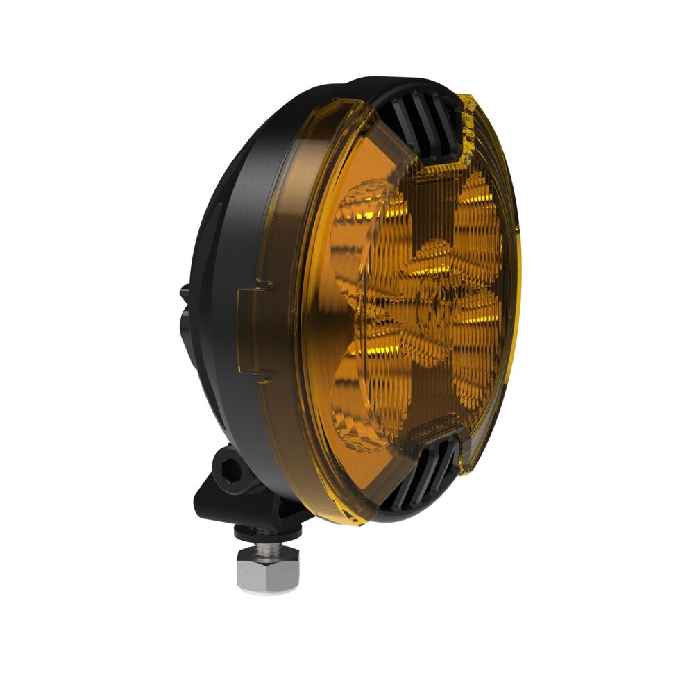 KC HiLiTES SlimLite 4" LED Light Shield - SAE Driving - Selective Yellow